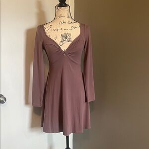 Wild Fable Dusty Rose Long Sleeve Dress